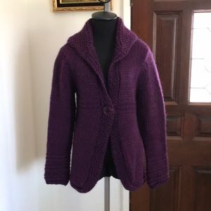 Chunky cardigan made in Italy